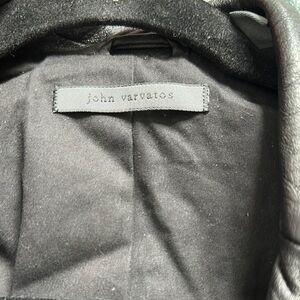 John Varvatos Black Leather Jacket